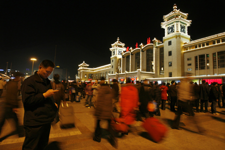 People on the way home