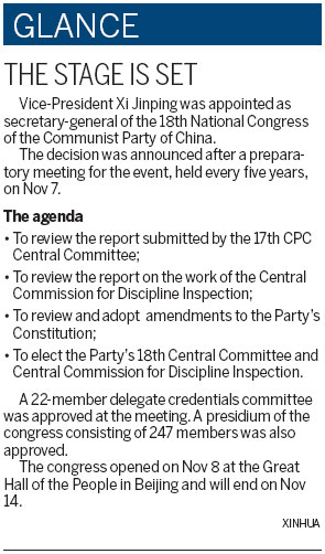 Hu sets economic targets at Party meet