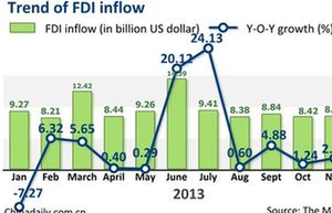 FDI registers healthy growth