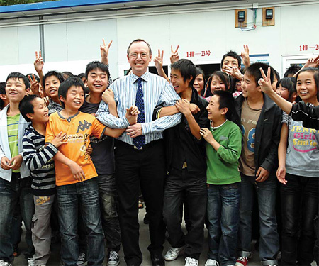 Students soaking up Siemens' charity