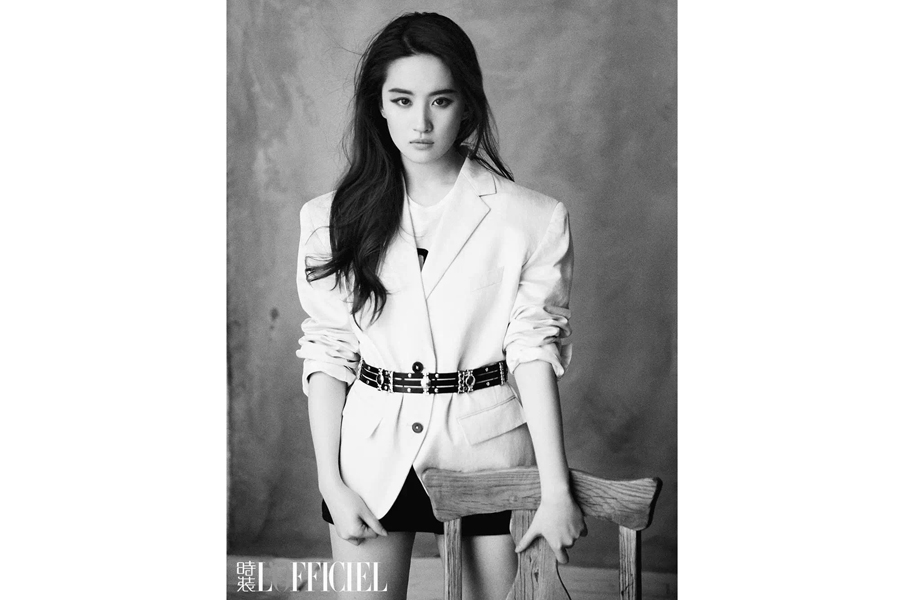 Chinese actress Liu Yifei poses for a magazine