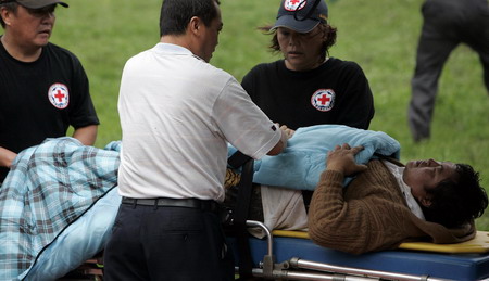 Stricken villagers airlifted in Taiwan