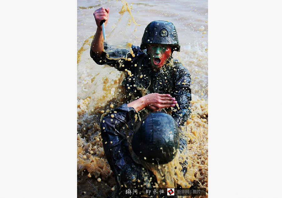 Soldiers undergo training