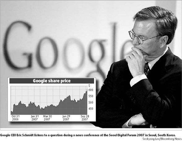 Google tops $600, but $700 may be harder to hit