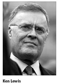 Ken Lewis ousted as BofA chairman