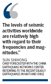 Aftershocks may hit Northwest after Yushu earthquake