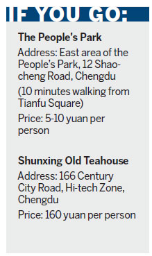 Always tea time in Chengdu