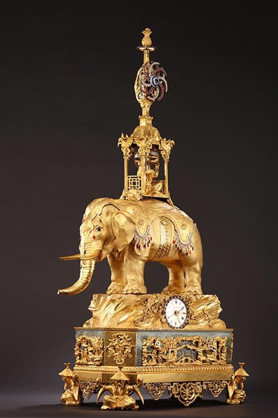 Rare bronze, gilded clock to feature at Poly International Auction autumn sale