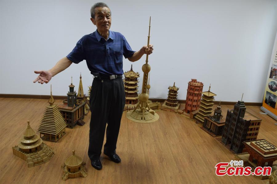 75-year-old builds new world with chopsticks and toothpicks