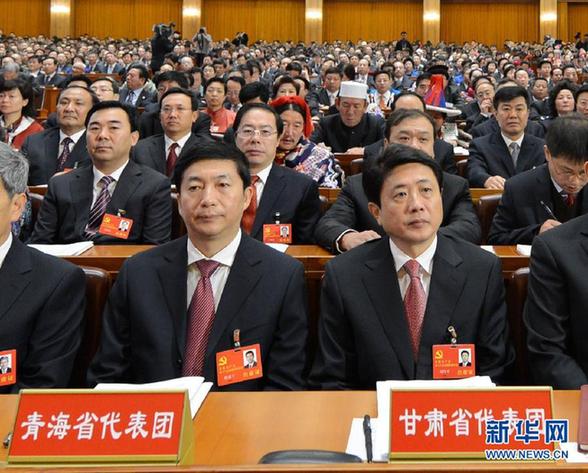 圖：全國38個代表團出席黨的十八大