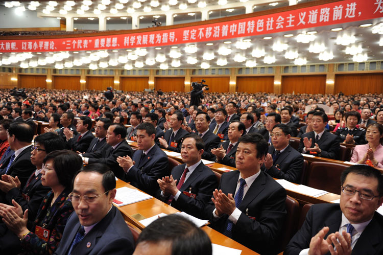 組圖：十八大代表投票選舉中央委員會委員、候補委員和中央紀律檢查委員會委員