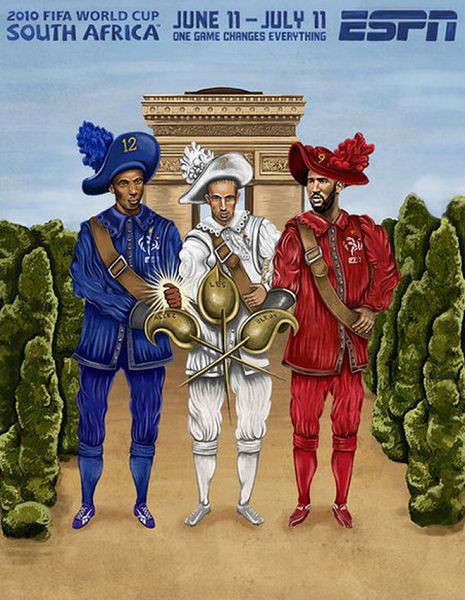 世界杯32強手繪海報