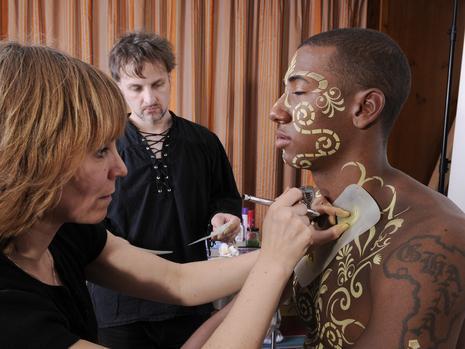 德國隊曝光“非洲寫真”