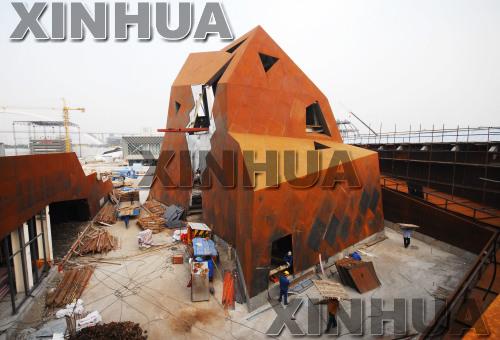 上海世博園區歐非展館陸續亮相