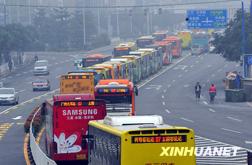 廣州BRT開通后出現三堵現象