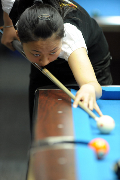 四體會臺球個人賽丁俊暉、潘曉婷晉級8強、4強