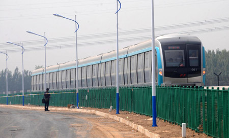 北京地鐵大興線試車