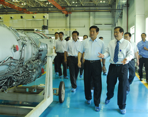 陜西省代省長趙正永蒞臨西航檢查指導工作