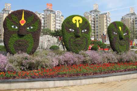 600萬盆鮮花扮靚泉城濟(jì)南（圖）