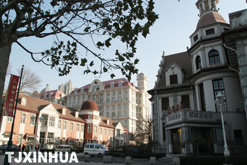 天津奧式商務(wù)區(qū)提升改造收尾 風(fēng)貌建筑展新姿