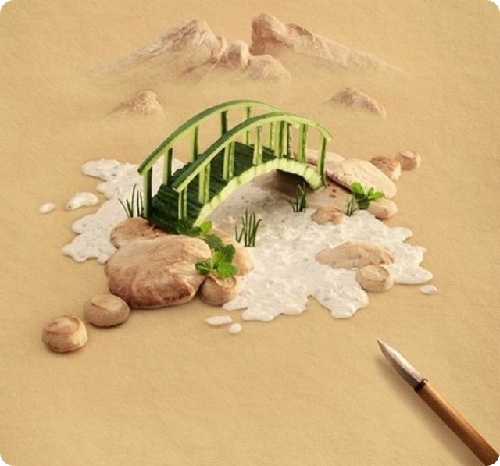 神奇！絕美食物風景畫