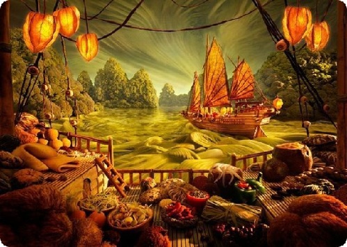 神奇！絕美食物風景畫