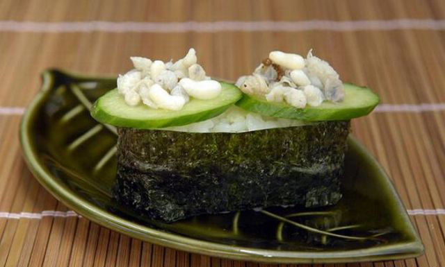 重口味:昆蟲壽司你敢吃嗎?