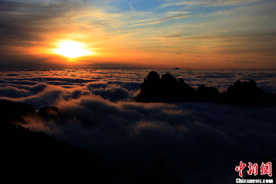 黃山迎來今冬首場降雪