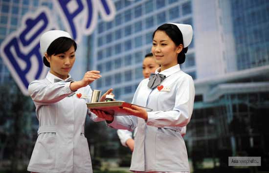 重慶主城多家醫院護士服“大變身”