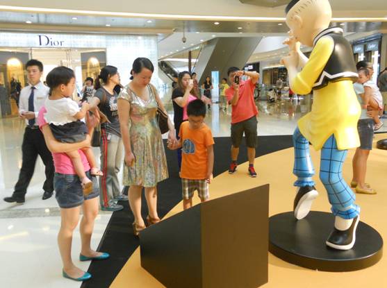 “香港原創漫畫人物巡禮”在杭州萬象城展出