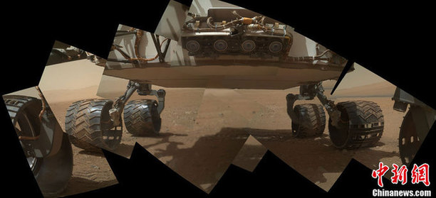美“好奇號(hào)”火星車 火星“玩”自拍（圖）