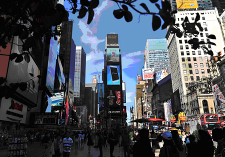 《中國名片》之《杭州》篇正式亮相紐約時代廣場