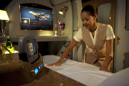 組圖：體驗阿聯(lián)酋航空飛行旅途奢華享受
