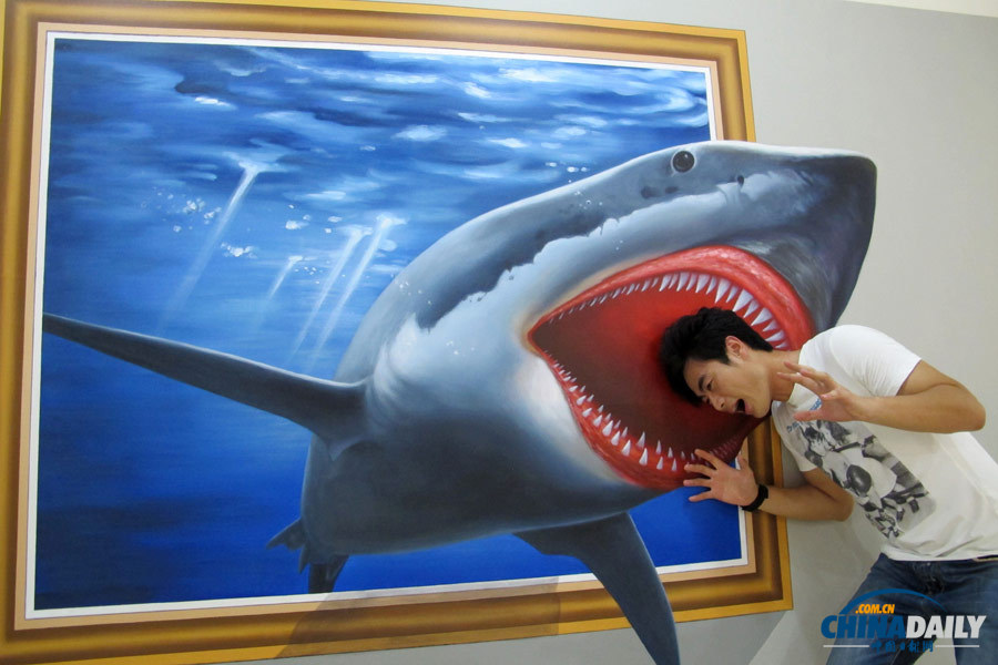 海南海口：2013國際3D魔幻世界動漫畫展吸引眼球