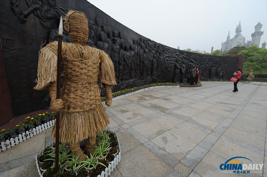 湖南長沙舉辦稻草人藝術(shù)節(jié)