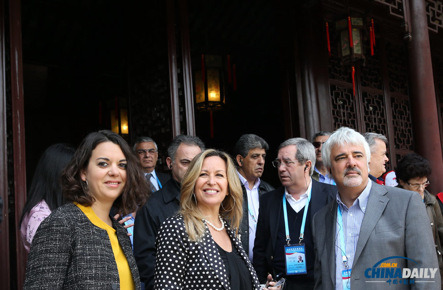 第四屆中歐政黨高層論壇的境外來賓在蘇州參觀考察