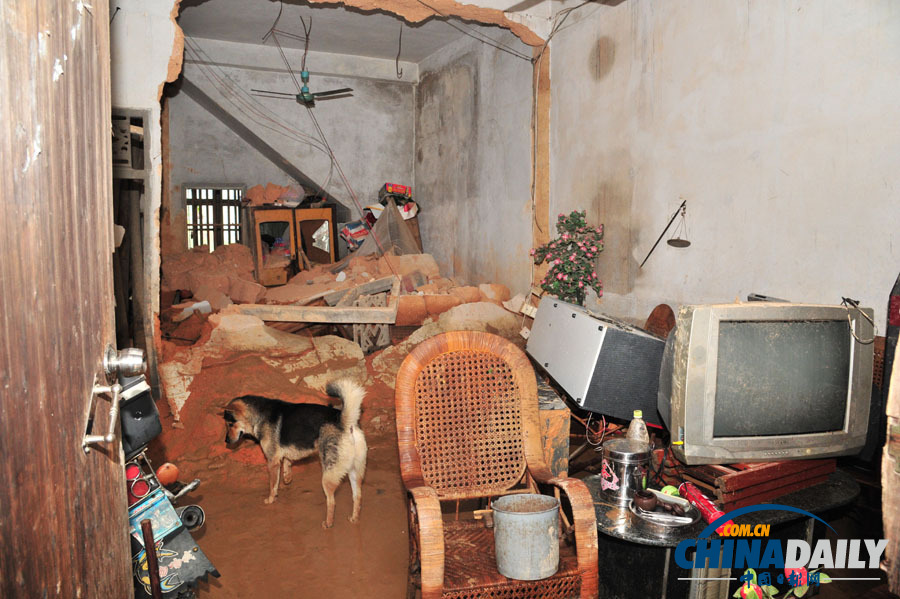 高清：強(qiáng)降雨致廣東梅州部分地區(qū)受災(zāi)