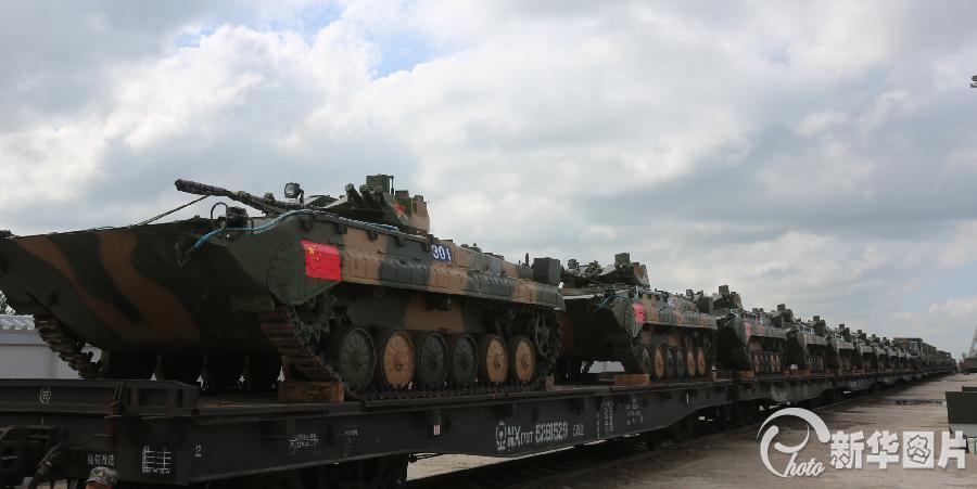 高清：中俄聯合軍演中方27日起向演習地域投送兵力