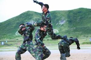 解放軍在10環(huán)內(nèi)畫小圈“11環(huán)”練狙槍瞄準(zhǔn)(圖)