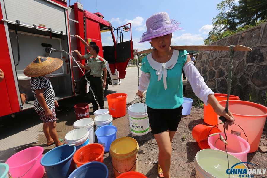 湖南婁底罕見高溫旱災 11萬余人飲水困難