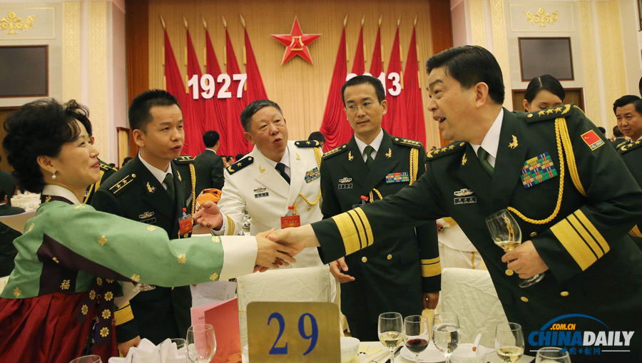 國防部舉行建軍86周年招待會