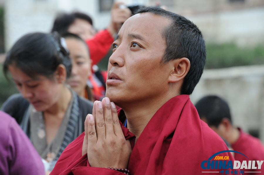 高清：拉薩雪頓節開幕 哲蚌寺展佛