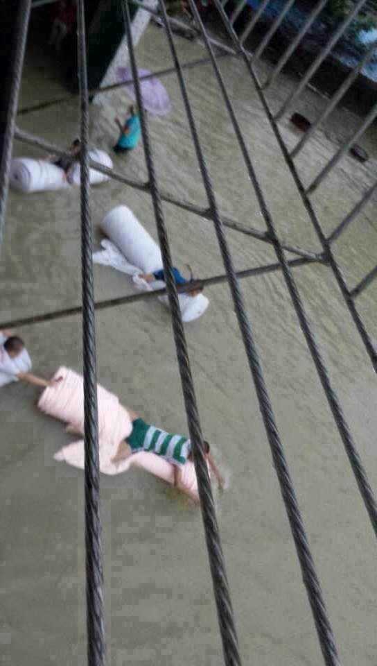 航拍廣東洪水重災區(qū)龍窩鎮(zhèn)