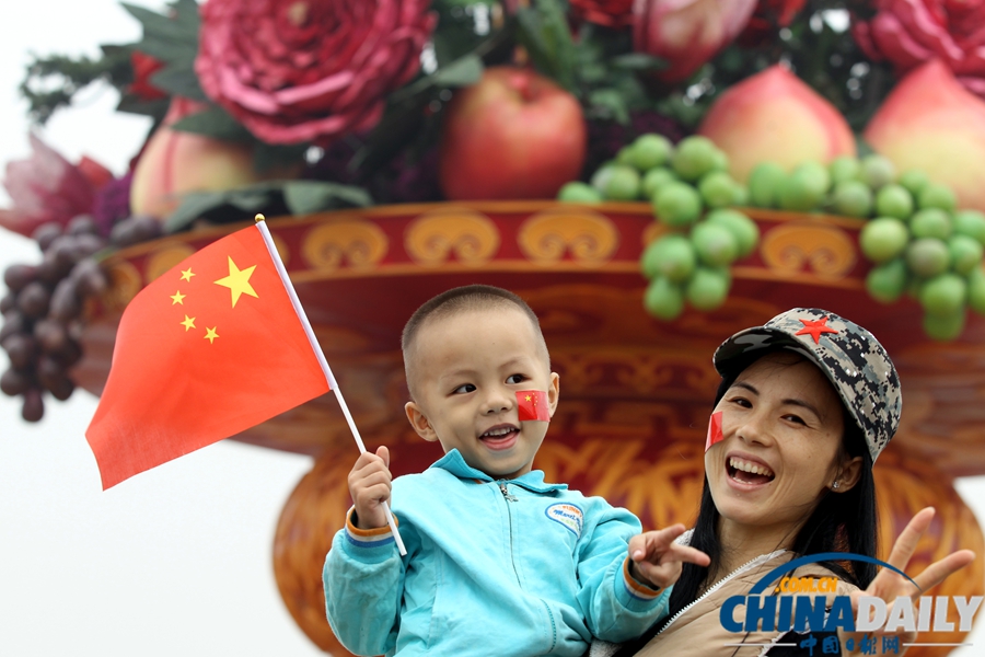 天安門廣場靚景迎賓歡度國慶