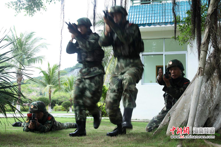 武警三亞支隊(duì)國慶前夕練兵忙