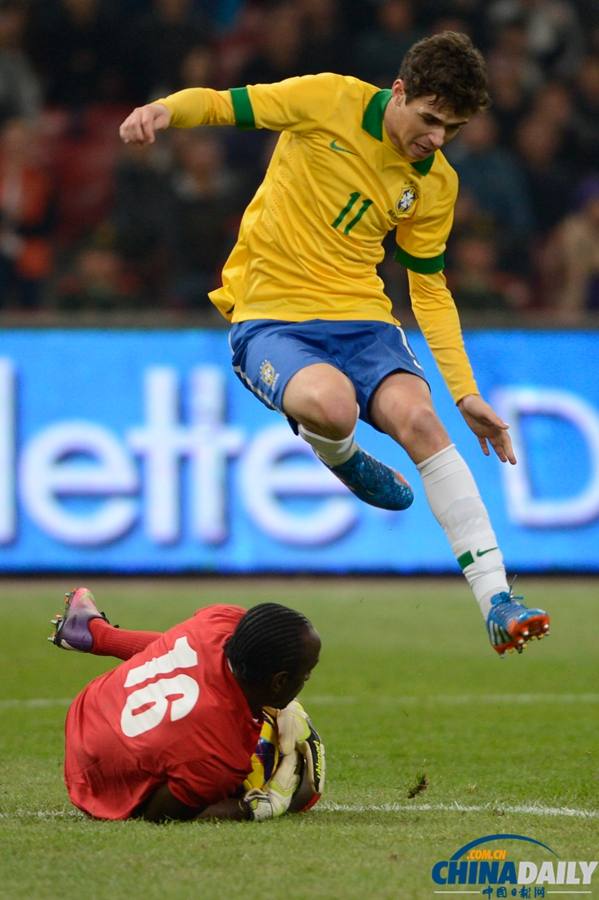 國際足球友誼賽：巴西2-0勝贊比亞