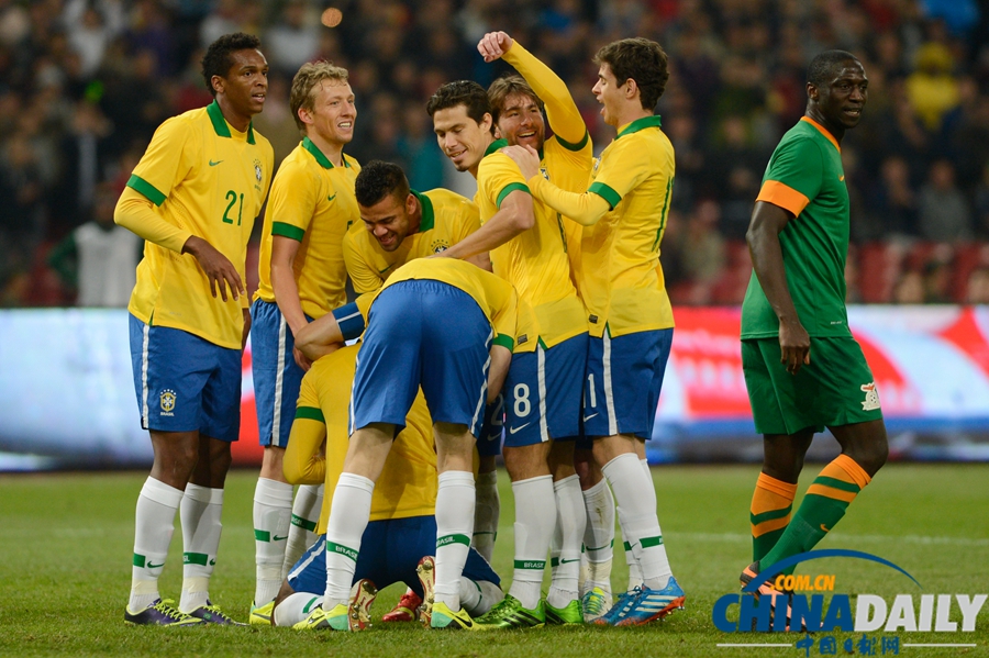 國際足球友誼賽：巴西2-0勝贊比亞