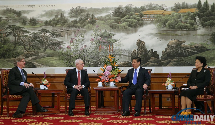 習近平主席在京會見外國知名企業家