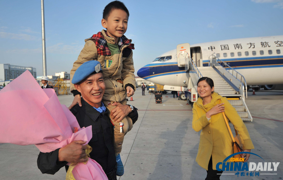 中國第二支赴南蘇丹維和警隊凱旋