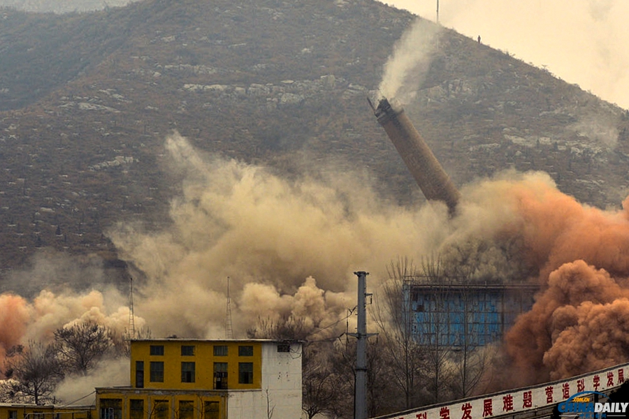 石家莊爆破拆除水泥生產(chǎn)線